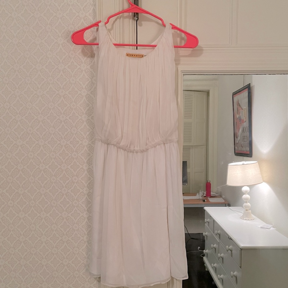 Alice and Olivia ruched mini dress